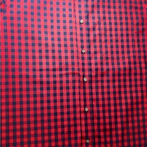 George Red and Blue Checkered Button Down Shirt